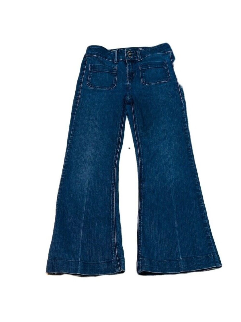 Fragile Blue Jeans Womens Wide Leg Denim Pants Size 27/4 - Picture 8 of 9